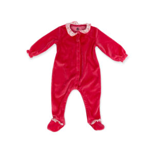 Petit Bateau Plüsch Strampler 74