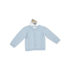 Pitter Patter Hellblau Strickjacke 68